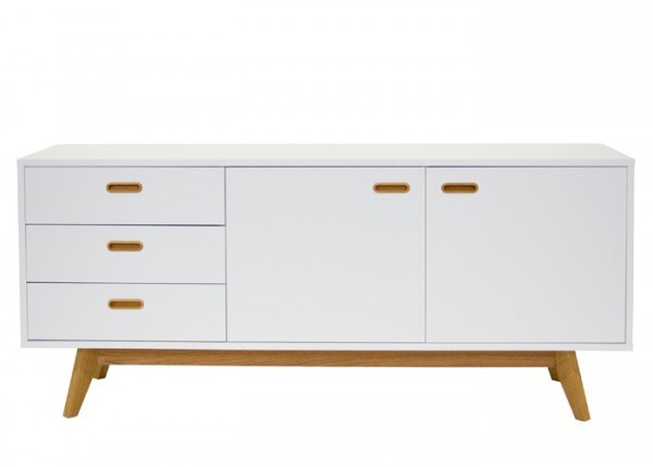 Sideboard Bess Weiß &amp; Eiche 170cm Tenzo