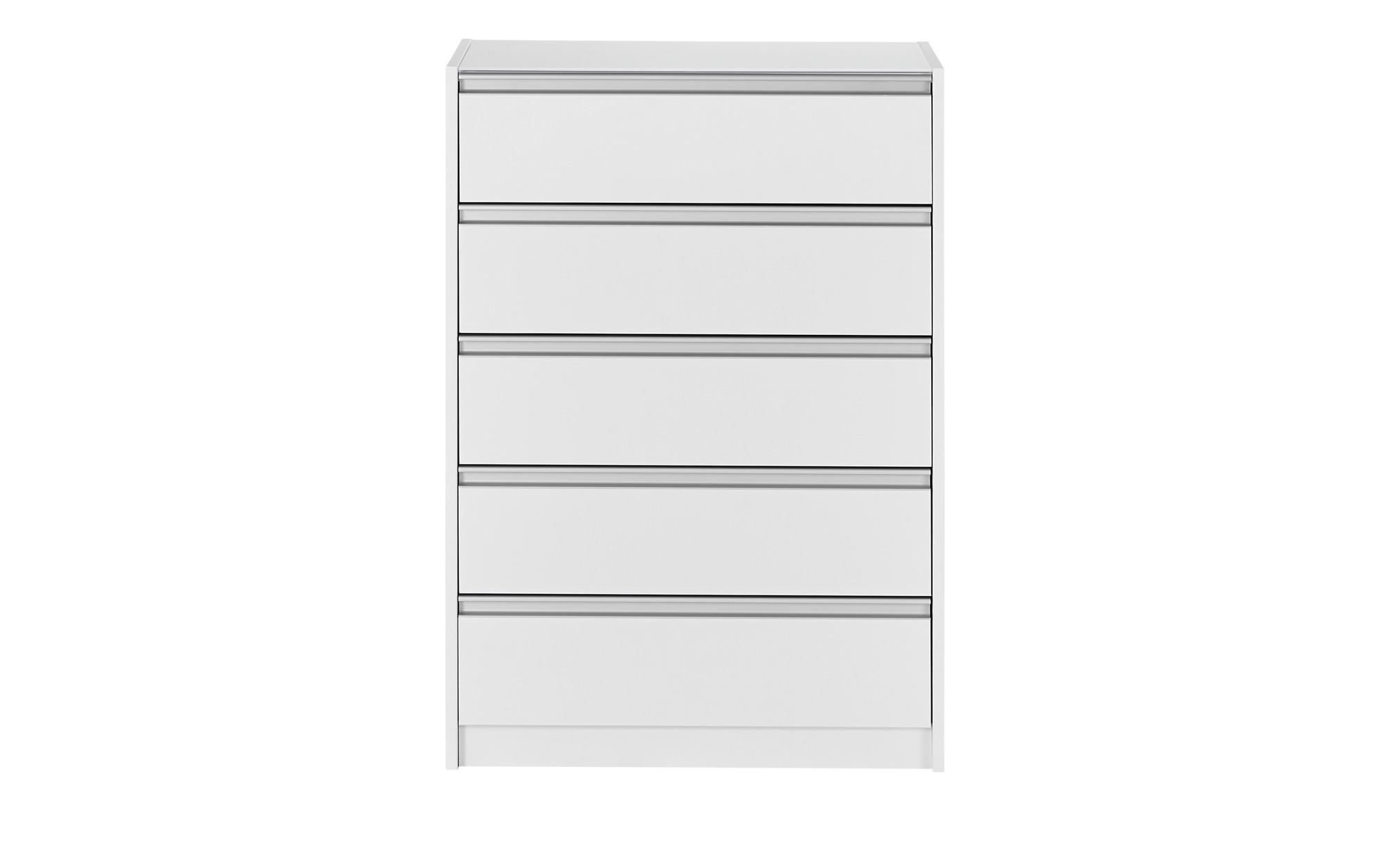 Kommode Skyline 017 mit 5 Schubladen in weiß 103.2 x 73 x 49