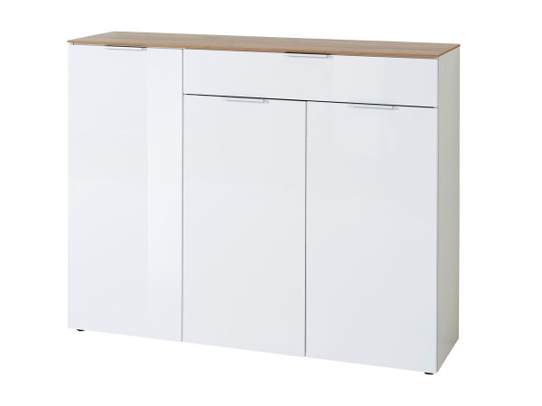 Sideboard Cetano 3821 Eiche Weiß 136 cm breit