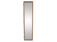 Schlüsselschrank Uno Garderobe mit Spiegel Eiche massiv 20 cm breit