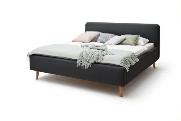 Livingruhm Polsterbett Mattis 180 x 200 cm Anthrazit