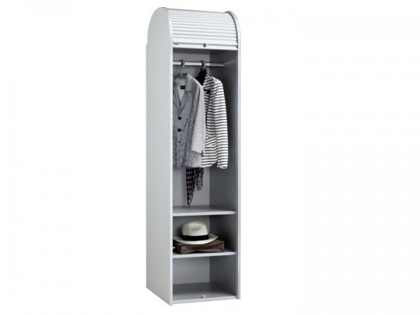 MS-Schuon Dancer Kleiderschrank mit Rollladen Silber 50cm Klenk Collection