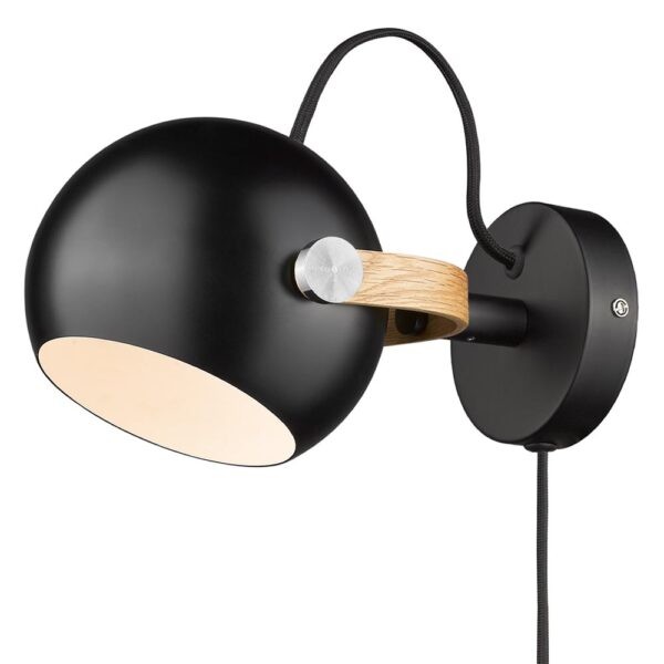 Halo Design Wandleuchte D.C 12 cm schwarz