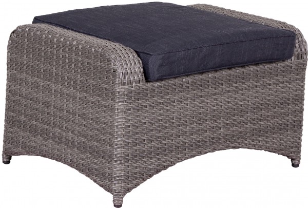 deVries Juan Lounge Fußhocker 8 mm smokey grey