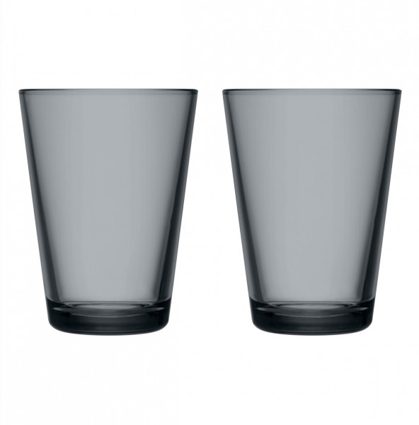 iittala Kartio Becher 40cl 2 Stück dunkelgrau