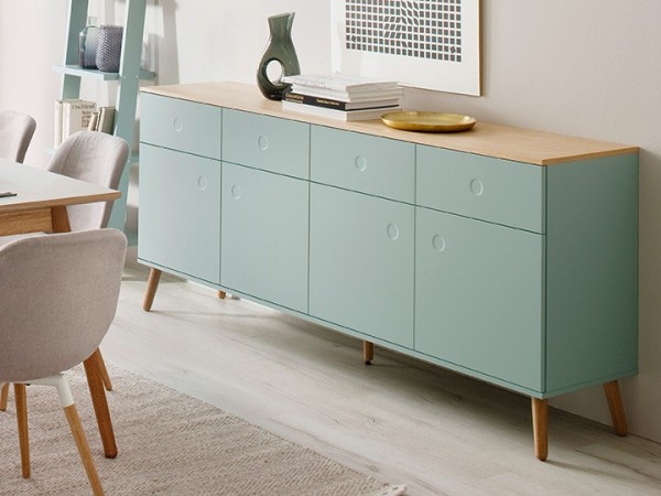 Sideboard Joan Eiche &amp; Grün 192cm Livingruhm