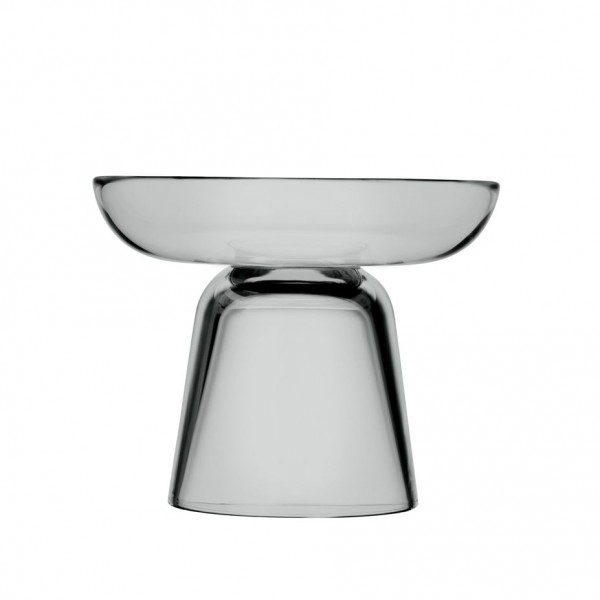 iittala - Nappula Kerzenhalter Grau aus Glas 107mm