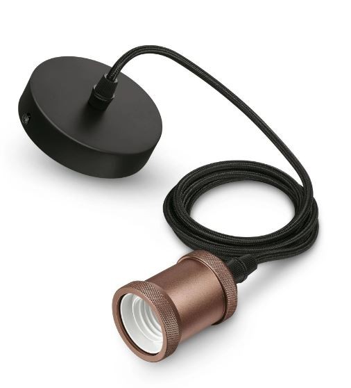 Philips Pendelfassung Cord rose E27