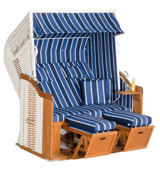 Sunny Smart Strandkorb Rustikal 250 XL Plus weiß