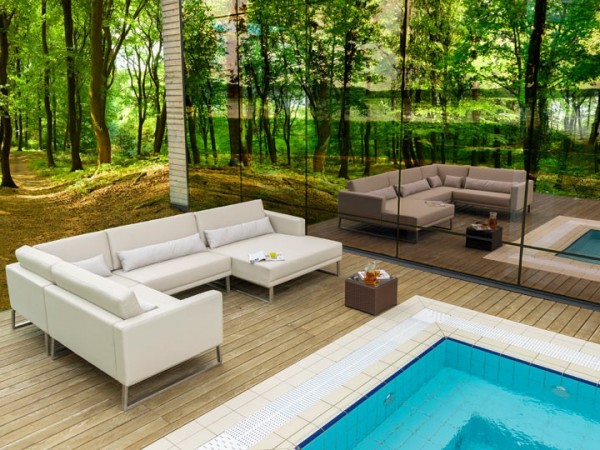 Livingruhm Bari Gartenlounge Set-C 17-teilig Silvertex