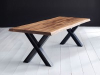 Bodahl Esstisch Innovation Eiche Massivholz X Gestell 10 x 10 cm