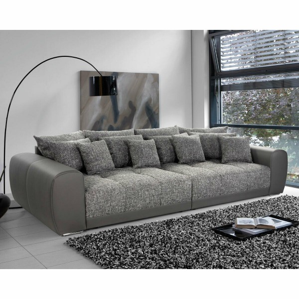 Jockenhöfer Sofa Moldau grau-hellgrau