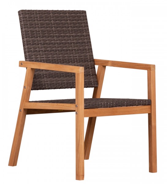 deVries Stuhl Constanza PE stone grey
