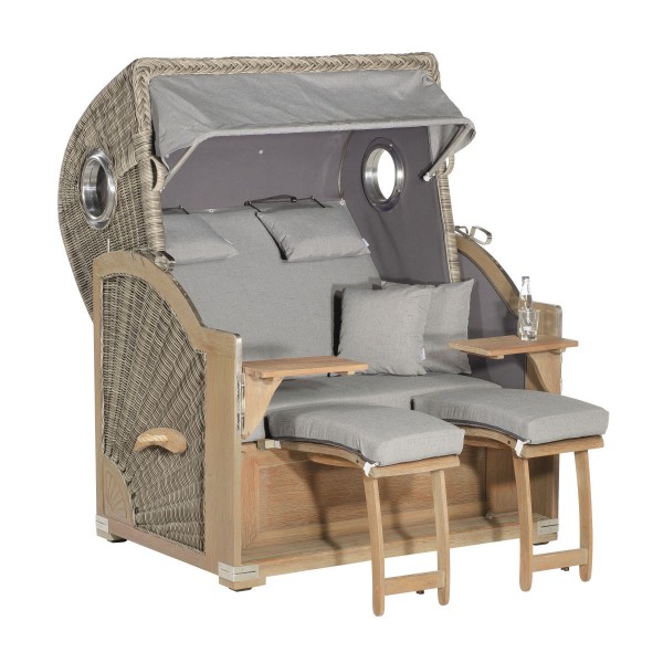 Sunny Smart Strandkorb Rustikal 500 Plus Comfort basalt-grau/anthrazit
