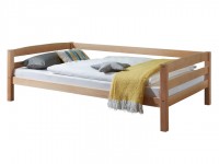 Kinderbett Nora 90 x 200cm Einzelbett Buche massiv Natur