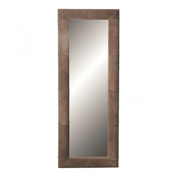 Spiegel Lynne Beige Leder von Livingruhm