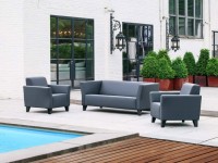 Livingruhm Solo Garten Loungegruppe 5-teilig Silvertex