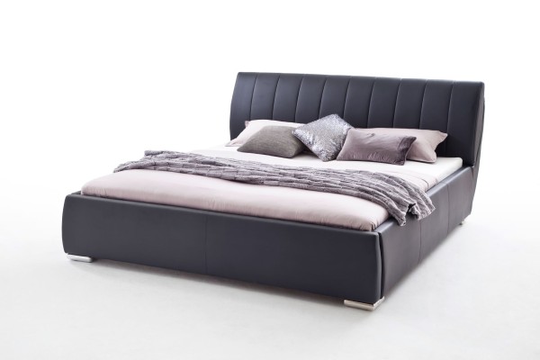 Livingruhm Polsterbett Bern 180 x 200 cm Schwarz