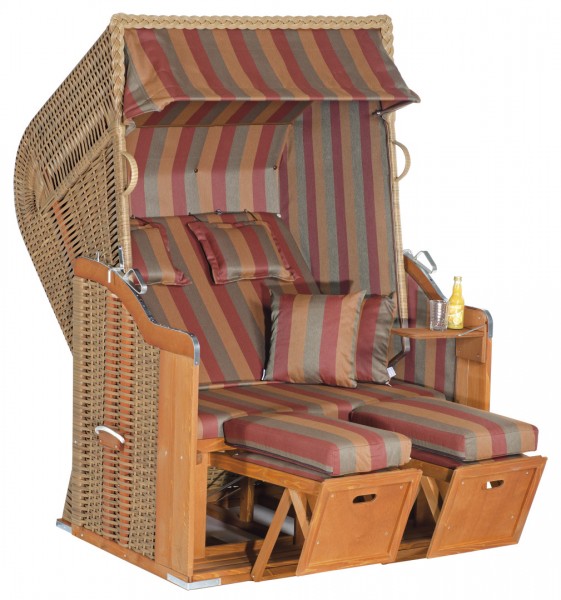 SunnySmart Strandkorb Rustikal 250 Plus Marone