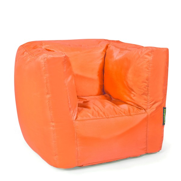 Pushbag Sitzsack Cube Oxford Orange