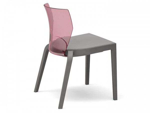 Infiniti Design Esszimmerstuhl Bi Stapelstuhl Anthrazit &amp; Burgund