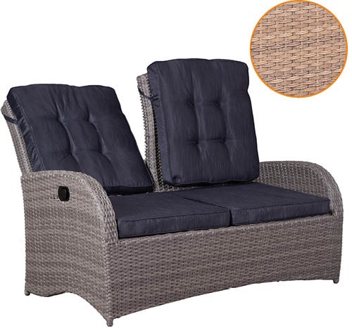 Juan Lounge Relaxbank 2- Sitzer 8 mm spotted brown